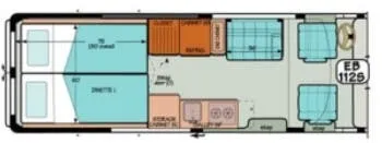Sportsmobile Express EB 112s floor plan