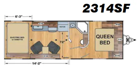 Eclipse Iconic 2314SF floor plan