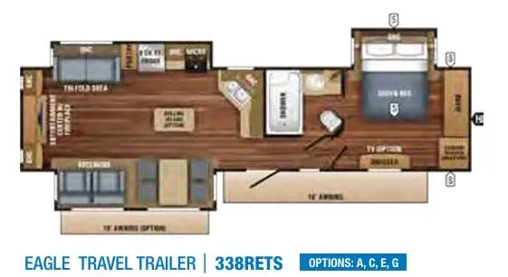 Jayco Eagle 338RETS floor plan