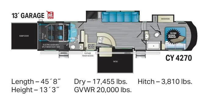 Heartland Cyclone 4270 floor plan