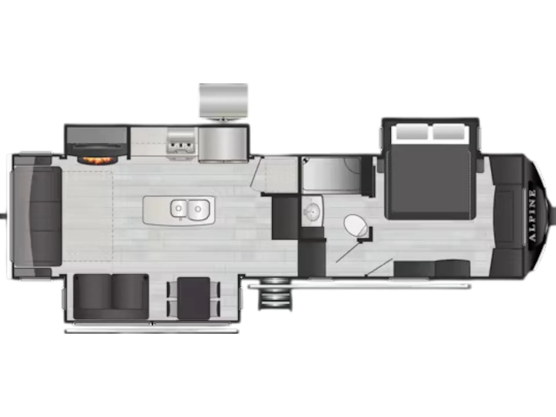 Keystone Alpine 3120RS floor plan