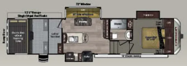 Keystone Carbon 347 floor plan