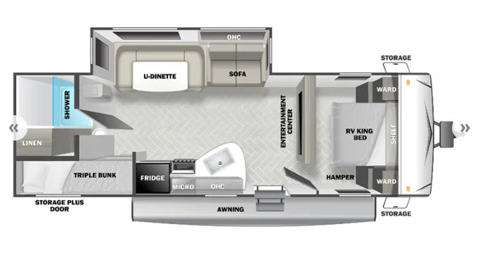 Forest River EVO T2550 floor plan