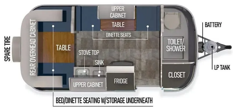 Scamp 16 Standard 16 STANDARD LAYOUT 6 floor plan