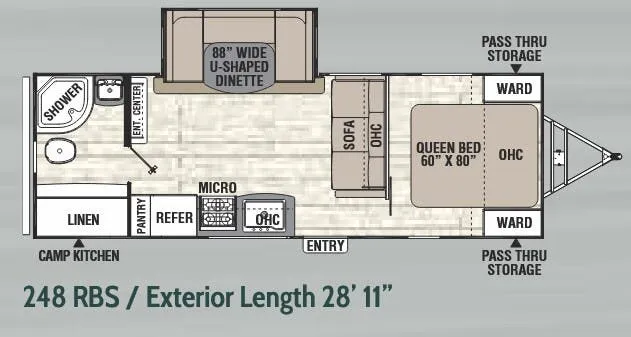 Coachmen Freedom Express Ultra Lite 248RBS floor plan