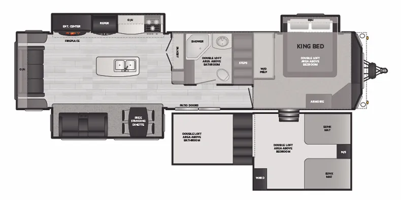2019 Keystone Residence 40FLFT - Floor plan