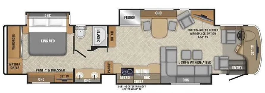 Entegra Coach Aspire 42DEQ floor plan