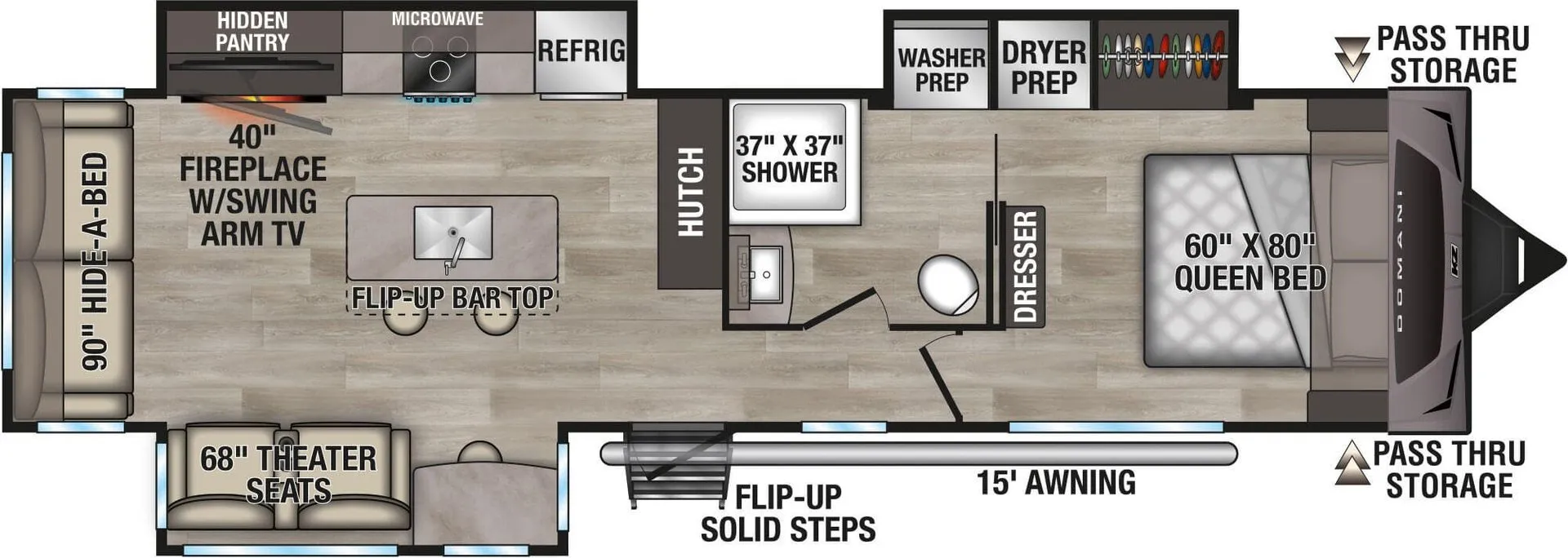 K-Z Domani DM323RL floor plan