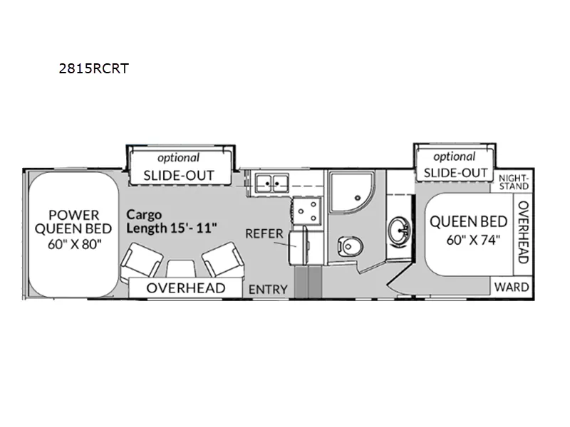 2027 Genesis Supreme Rage'n 2815RCRT — Floor plan