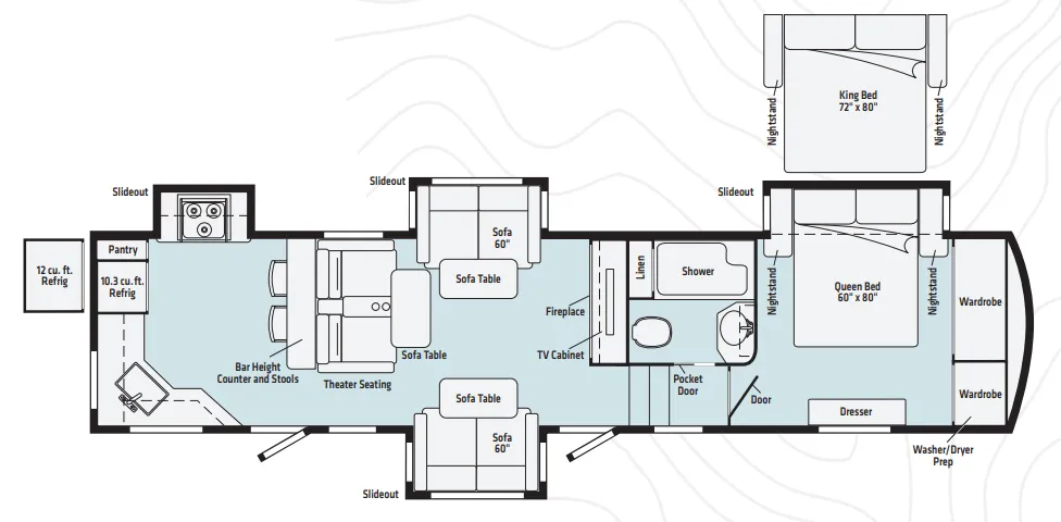Winnebago Voyage V3739RK floor plan