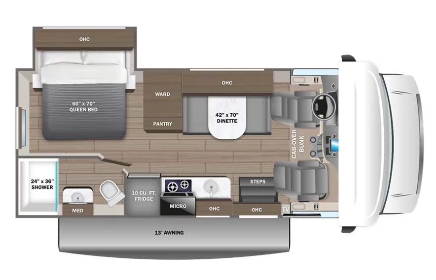 2026 Entegra Coach Odyssey SE 22CF - Floor plan