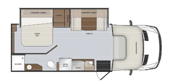 Holiday Rambler Prodigy 24B floor plan
