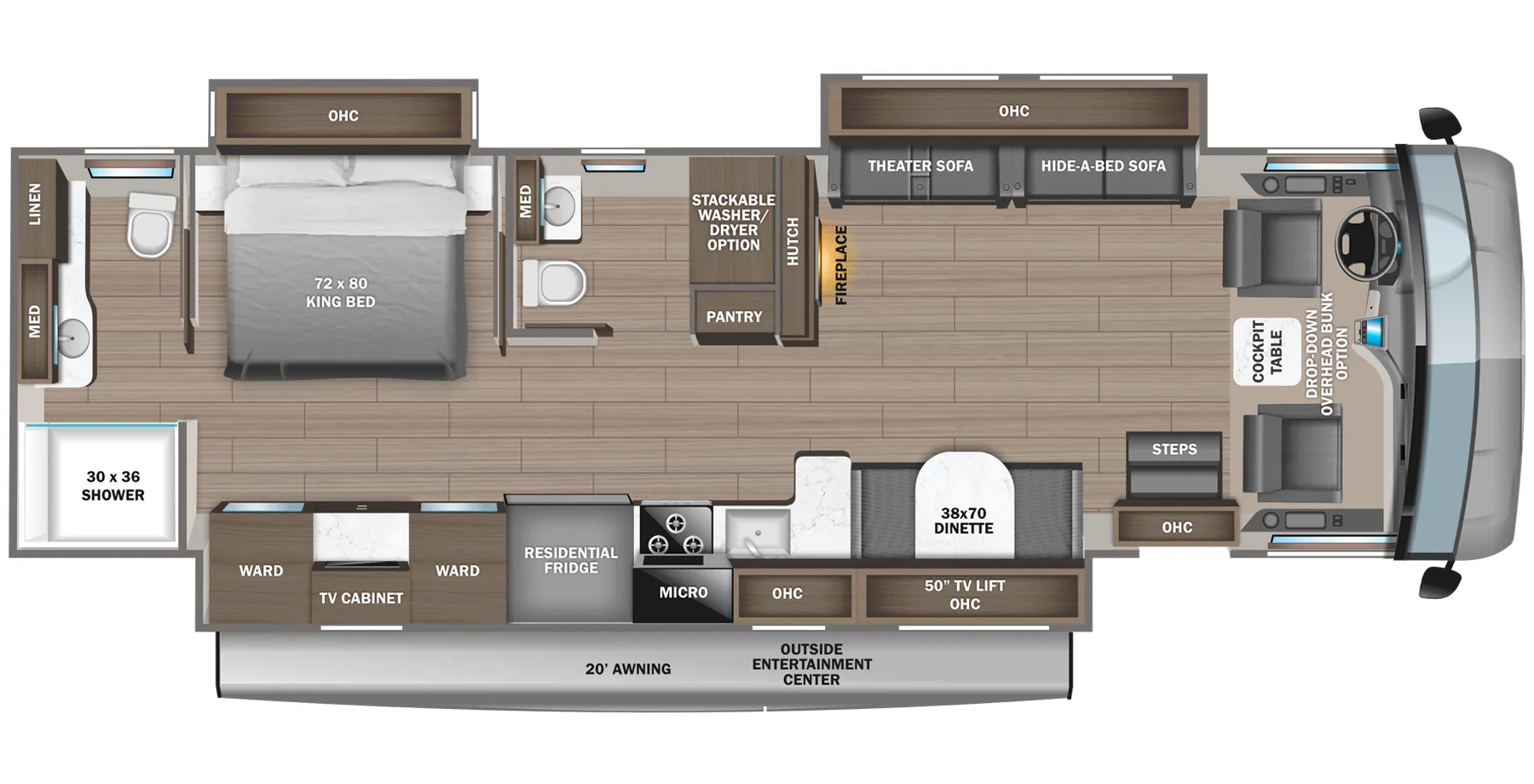 Jayco Precept 36C floor plan