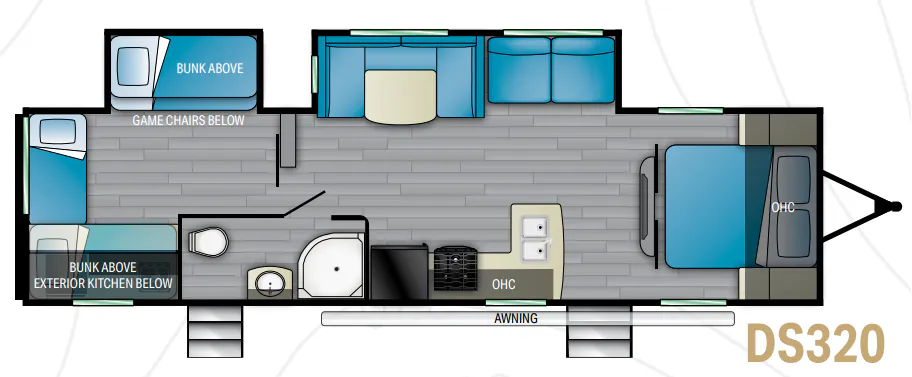 2020 Heartland Pioneer DS320 - Floor plan