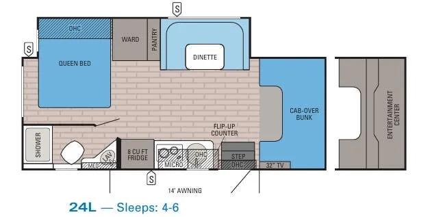 Jayco Melbourne 24L floor plan