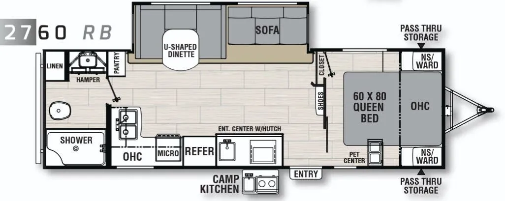 Coachmen Northern Spirit 2760 RB floor plan