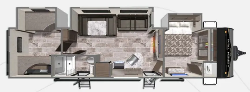 2024 Dutchmen Aspen Trail 3400BHS - Floor plan