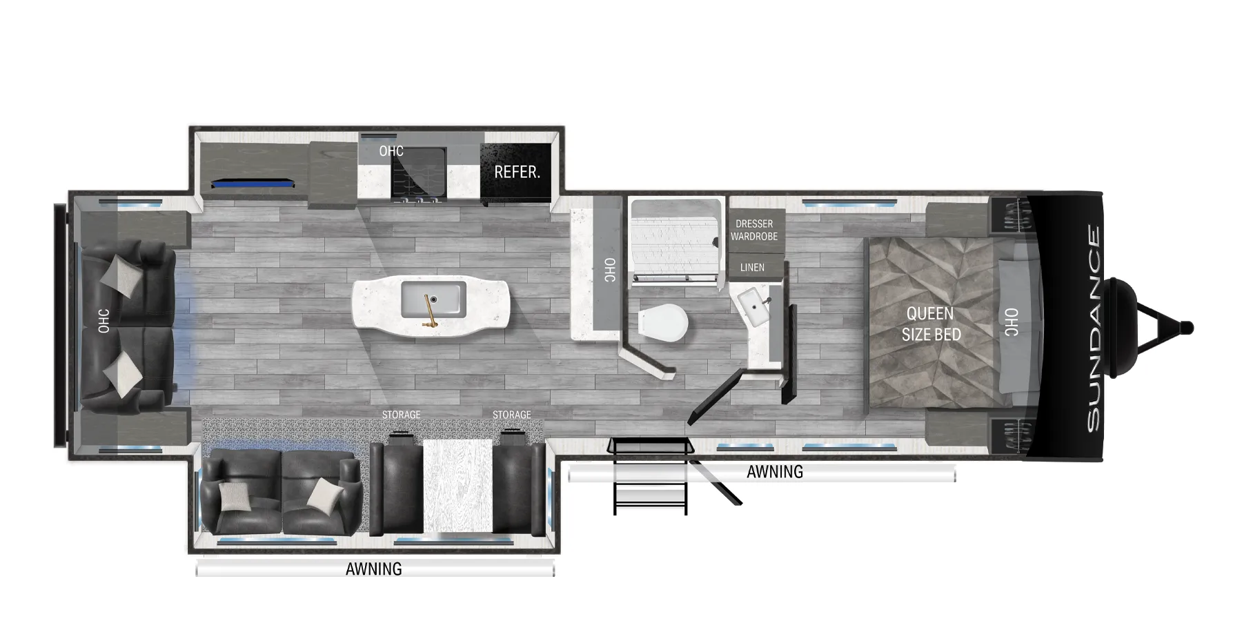 Heartland Sundance 293RL floor plan