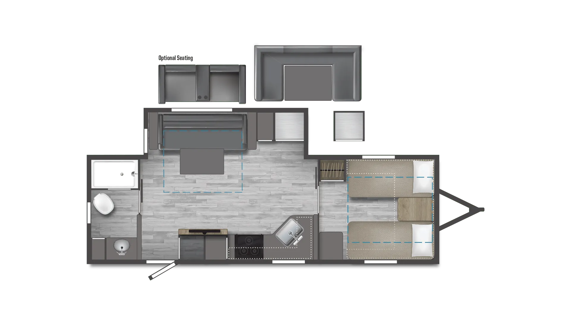 Winnebago Minnie 2327TB floor plan