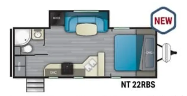 Heartland North Trail 22RBS floor plan