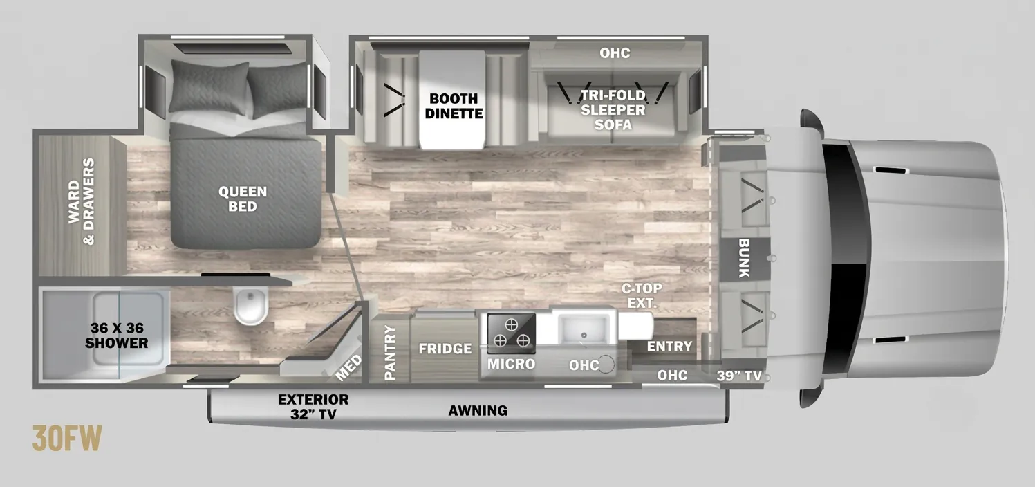 2024 Dynamax Corp Isata 5 Series 30FW - Floor plan