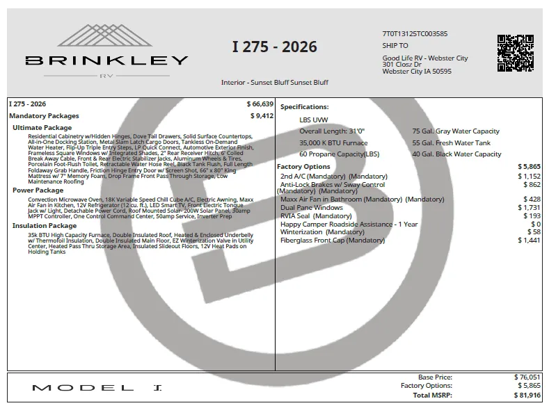 2026 Brinkley Rv Model I 275 - Photo 3