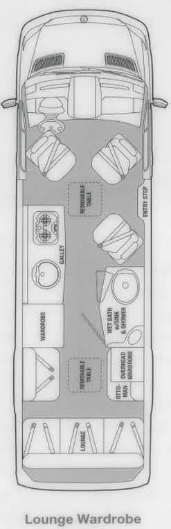 Airstream Interstate Lounge WARDROBE floor plan