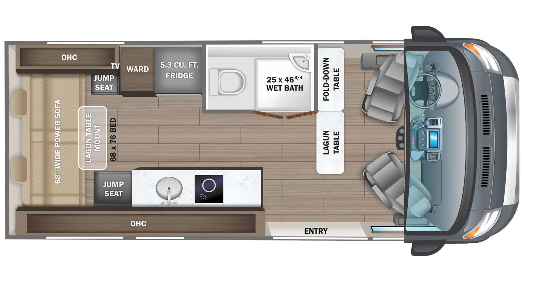 2023 Jayco Solstice 21B - Floor plan