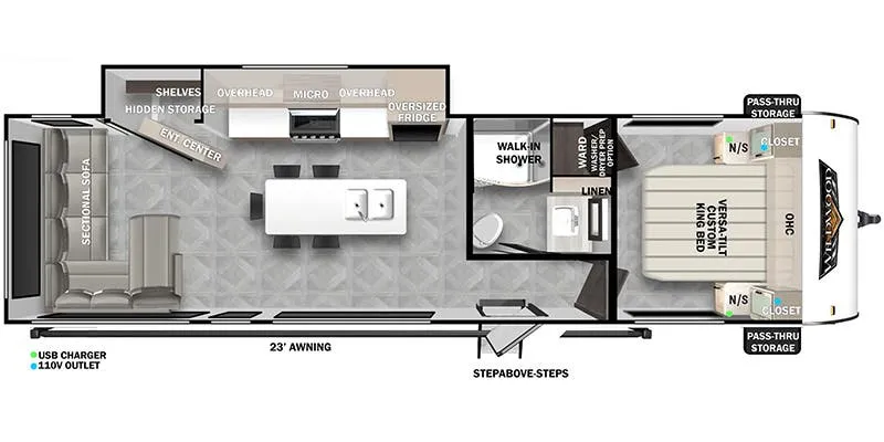 2024 Forest River Wildwood 28VIEW floor plan