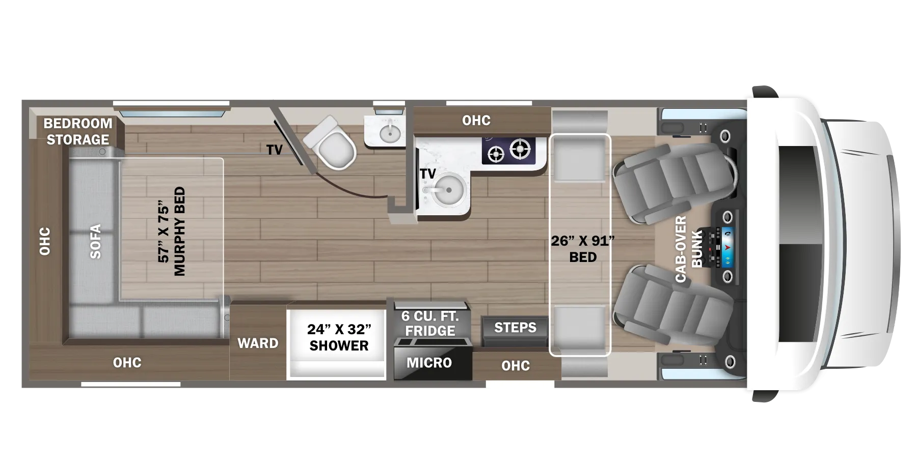 Jayco Melbourne Prestige 24NP floor plan
