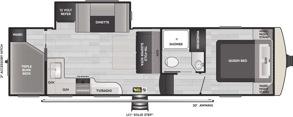 2024 Keystone Arcadia Select 27SBH floor plan