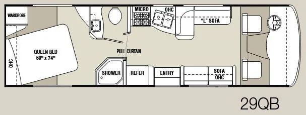 Coachmen Mirada 29QB floor plan