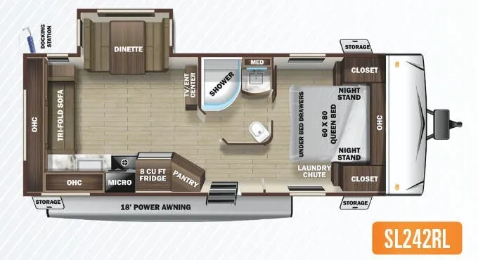 Highland Ridge Mesa Ridge S-Lite SL242RL floor plan