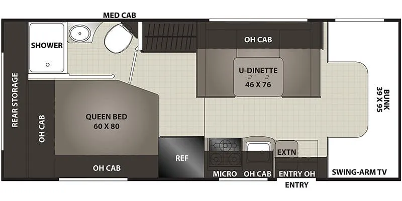 Coachmen Cross Trek 23XG floor plan