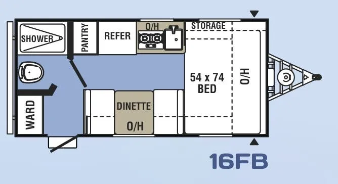Coachmen Clipper 16FB floor plan