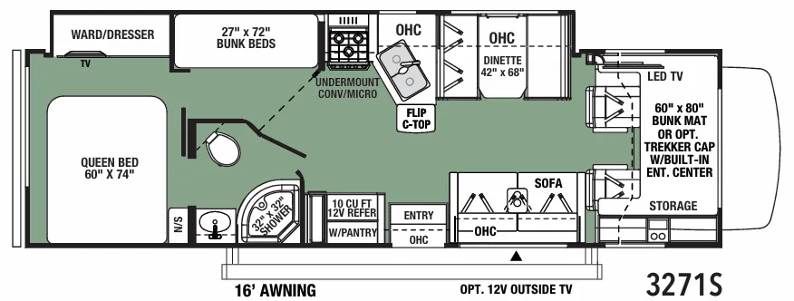 Forest River Forester Classic 3271S floor plan