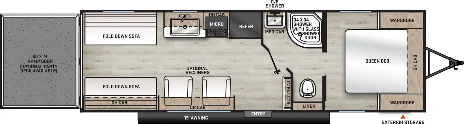 Forest River Aurora 26ATH floor plan