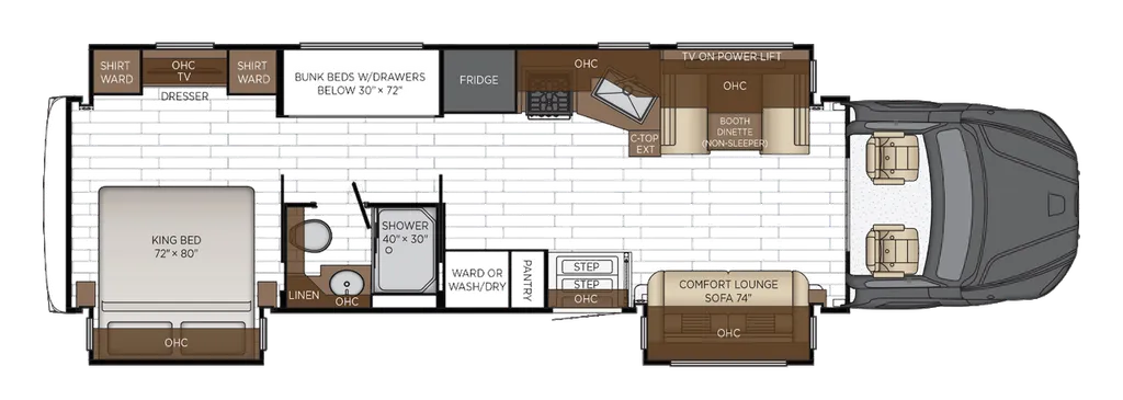 2026 Newmar Grand Star 3940 floor plan