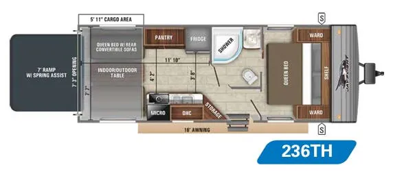 Jayco Jay Flight SLX 8 236TH floor plan