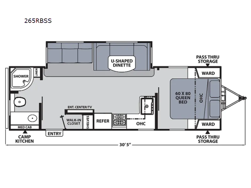 2023 Coachmen Apex Ultra-Lite 265RBSS - Floor plan