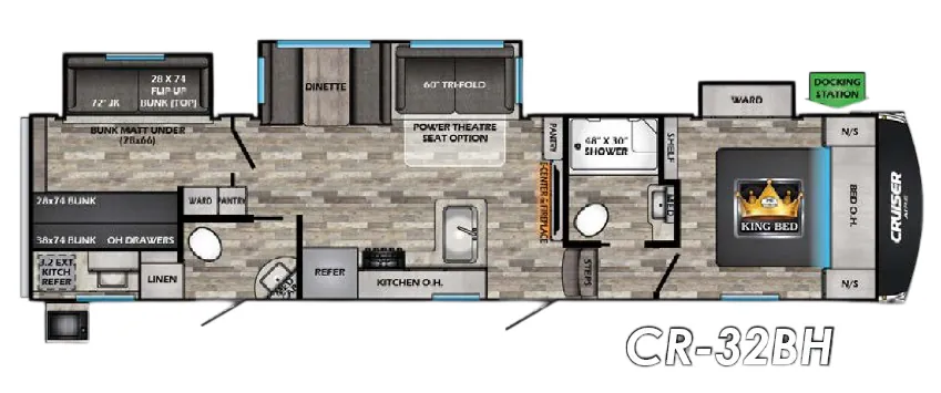 CrossRoads Cruiser Aire CR32BH floor plan