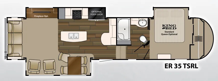 Heartland ElkRidge 35 TSRL floor plan