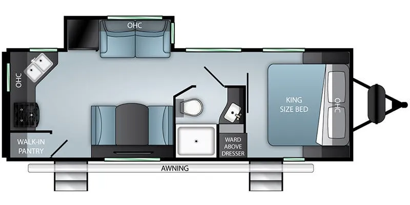 Twilight RV Signature TWS 2400 floor plan
