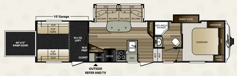 Keystone Cougar 326SRX floor plan