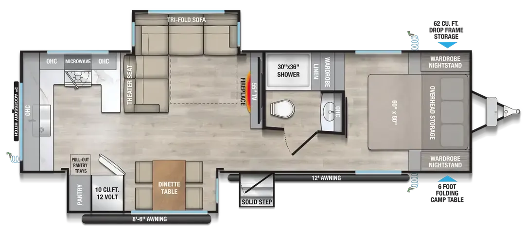 Alliance RV Delta 284RK floor plan
