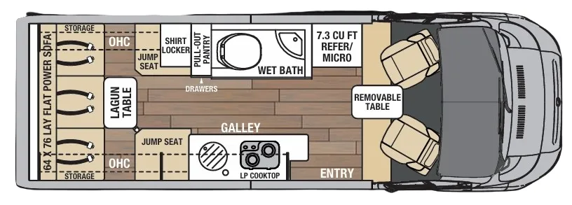 Coachmen Nova 20C floor plan