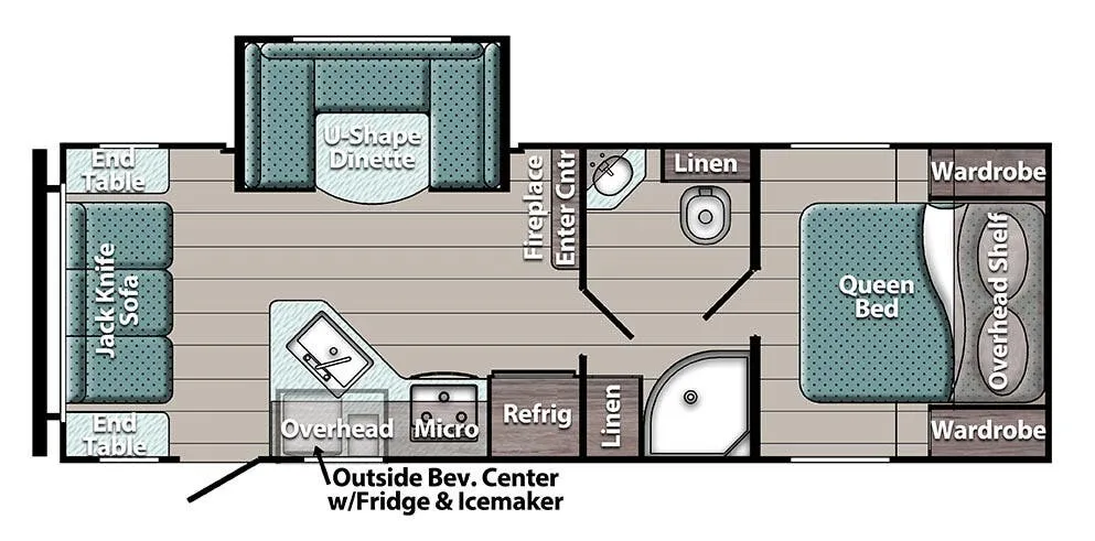 2026 Gulf Stream RV Ameri-Lite Ultra Lite 24RLS floor plan