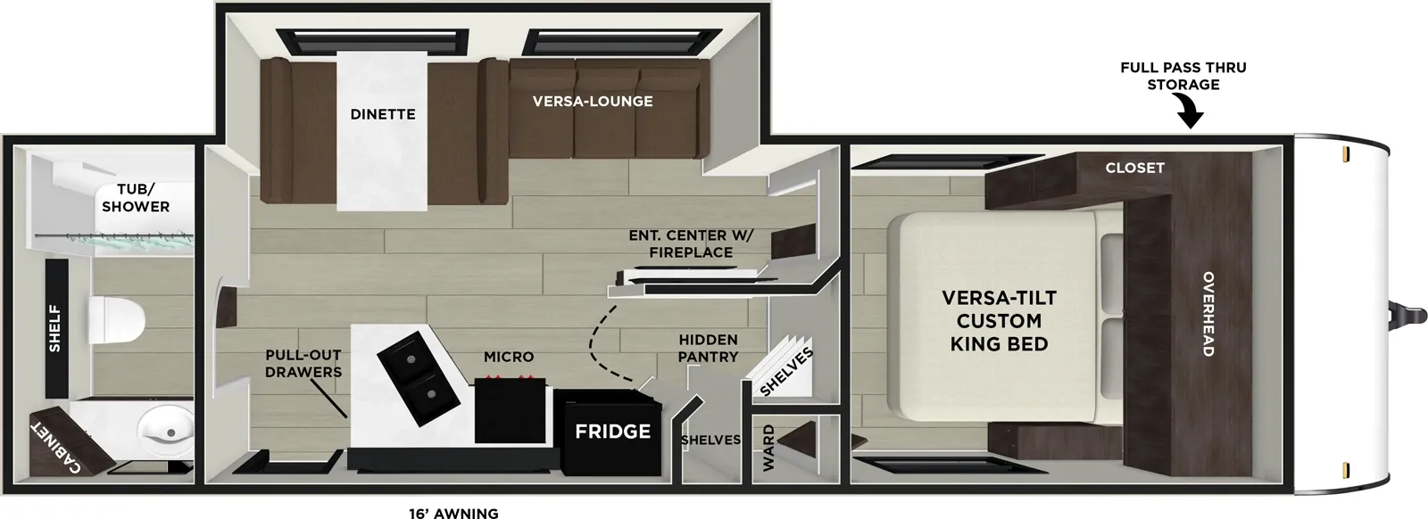 2026 Forest River Salem Cruise Lite 25ICE - Floor plan