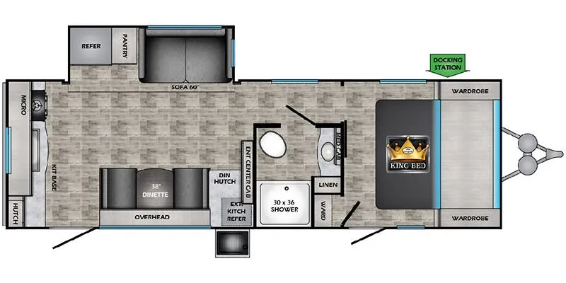 2024 CrossRoads Sunset Trail Super Lite SS256RK - Floor plan