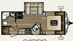 2016 Keystone Cougar XLite 21RBS floor plan